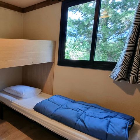 Chalet 6 personen - Comfort 35m² 3 kamers halfoverdekt terras + airconditioning