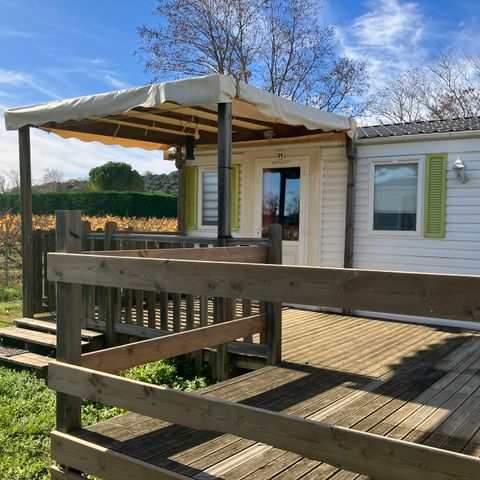 Stacaravan 4 personen - Stacaravan 24 tot 26 m2, 2 slaapkamers