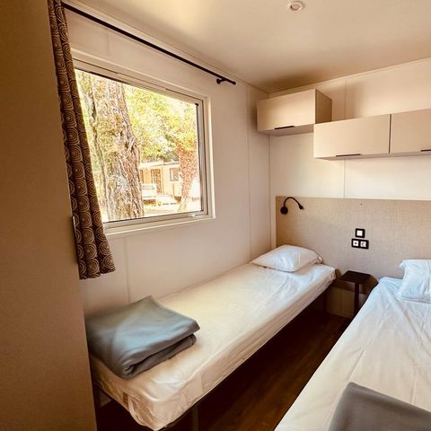 Stacaravan 6 personen - Stacaravan Louisiane Luxe 38m² 3 kamers met uitzicht