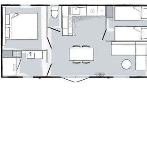Stacaravan 4 personen - Premium TV met airconditioning 30m² 2CH