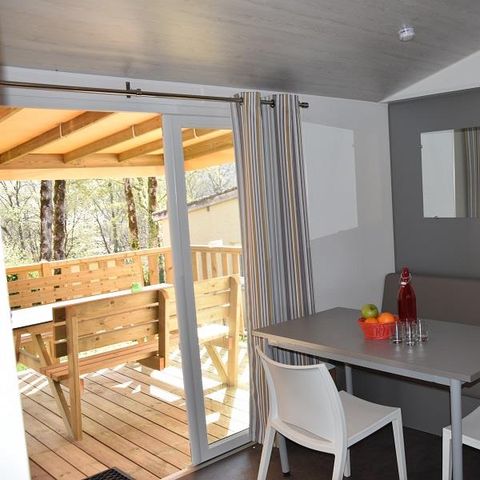 Stacaravan 4 personen - Vakantiehuis PMR L'HELIOS - airconditioning - 2 slaapkamers - S