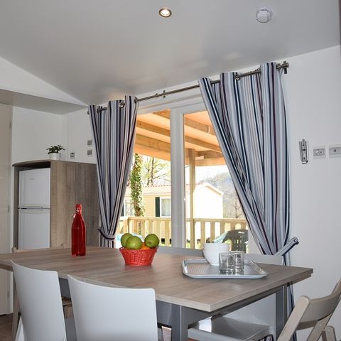 Stacaravan 6 personen - Vakantiehuis LE CORDELIA - airconditioning - 3 slaapkamers - S