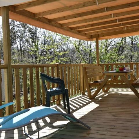 Stacaravan 6 personen - LE CORDELIA cottage - airconditioning - 3 slaapkamers - D