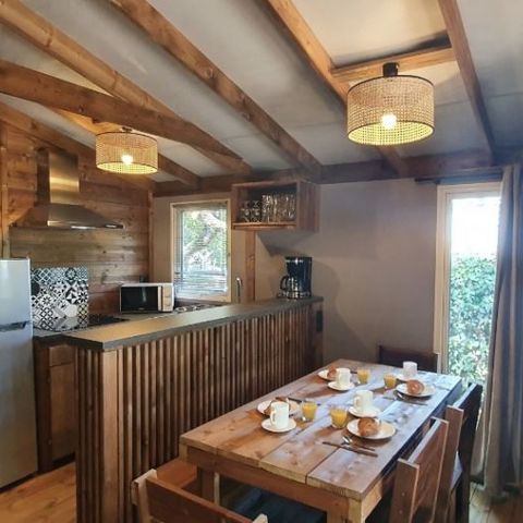 Safaritent 5 personen - TENTE LODGE "DUNE" (ext. canvas) 2 sl.k. 4/5 pl.