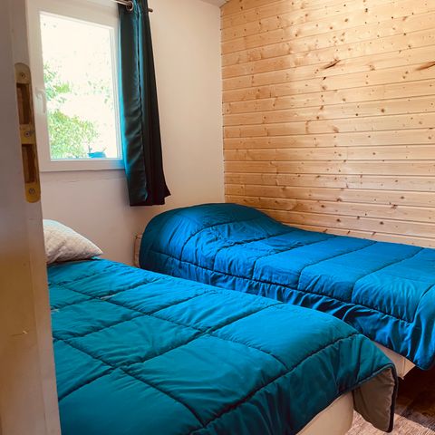 Chalet 5 personen - Chalet 35m2 (2 slaapkamers) voor 5 personen.  Airco