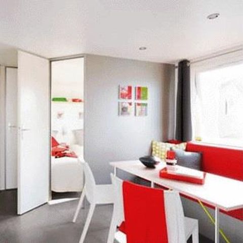 Stacaravan 4 personen - O'hara CLASSIC - 2 slaapkamers - 22.50 m2 (+Semi-overdekt terras 8 m2) voor 4 personen