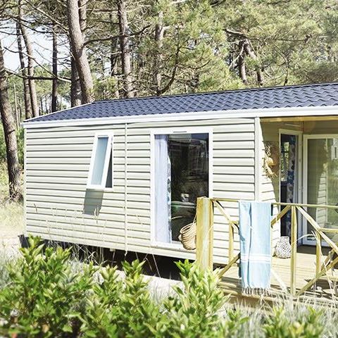 Stacaravan 4 personen - Malaga Duo - 2 slaapkamers - 27 m2 (+Semi-overdekt terras 8 m2) voor 4 personen