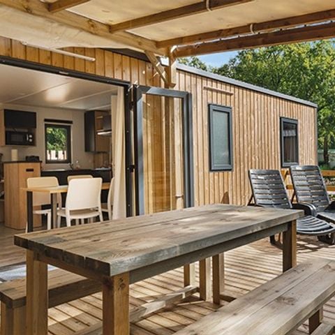 Stacaravan 4 personen - Ultimate | 2 Slaapkamers | 4 Pers. | Verhoogd terras | Airconditioning | TV