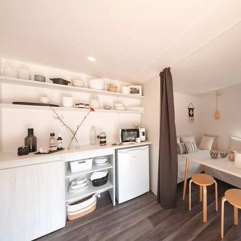 Stacaravan 4 personen - Coco Sweet | 2 Slaapkamers | 4 Pers | Verhoogd terras | Geen badkamer | Airconditioning