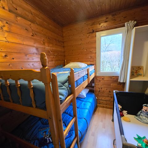 Chalet 5 personen - Chalet Eden - (2 volwassenen, 2 kinderen, 1 baby: ruimte voor babybedje)