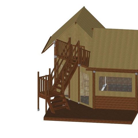 Safaritent 6 personen - Cabatente 4/6 pers