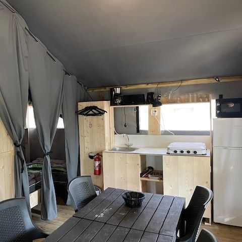 Safaritent 6 personen - Lodgetent, type LG+ wisseldag zaterdag