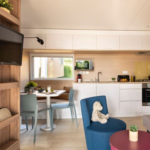 Stacaravan 4 personen - EXCLUSIEF 2 slaapkamers met master suite