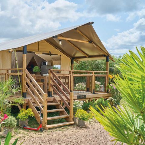 Lodge 5 personen - Tentlodge BALI - 32 m² - zonder sanitair