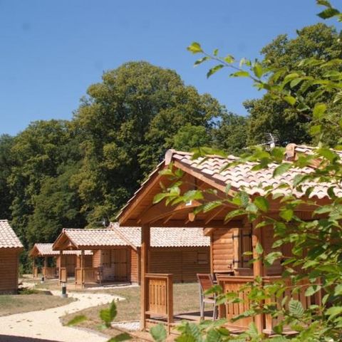 Chalet 4 personen - Chalet PMR Confort 35m² 2 kamers + overdekt terras + TV + airconditioning 4 personen