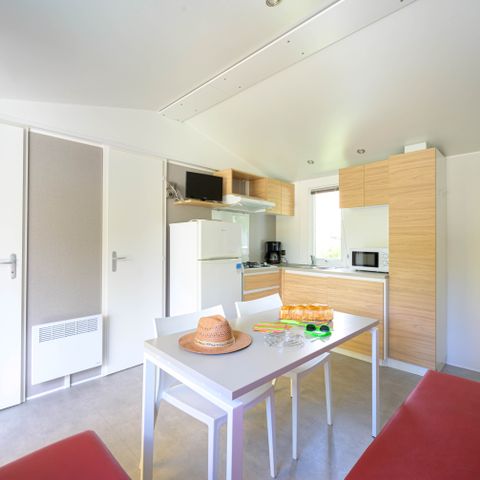 Stacaravan 4 personen - Comfort Stacaravan 27m² 2 kamers + overdekt terras + airconditioning + TV 4 pers