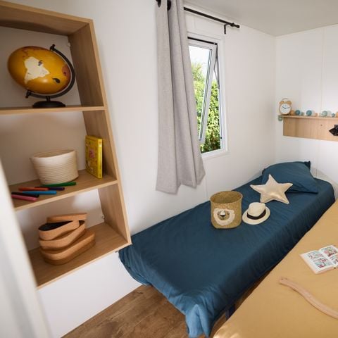 Stacaravan 4 personen - COTTAGE Premium 2ch 29m² 2 kamers + TV + Afwasmachine + airconditioning + plancha + XL terras