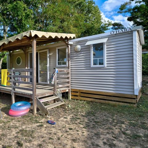 Stacaravan 4 personen - Stacaravan Confort 23/27m² - 2 kamers - overdekt terras + TV 4 pers