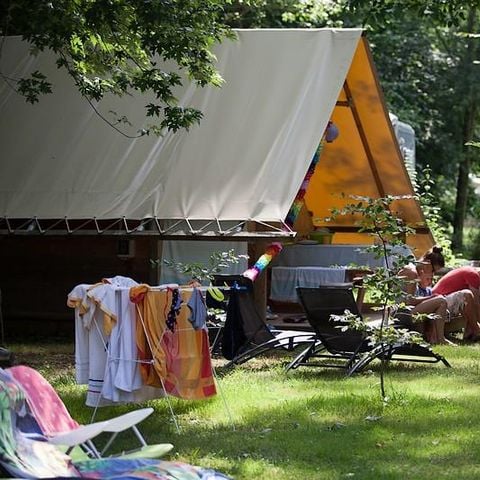 Tent van canvas en hout 4 personen - Amazone (geen sanitaire voorzieningen)