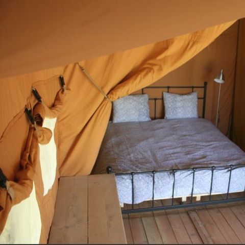 Safaritent 6 personen - Lodge Safari 35 m² - 2 slaapkamers - 10 m² overdekt terras
