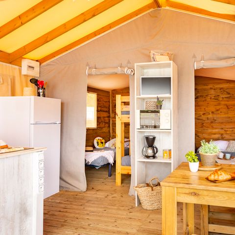 Lodge 4 personen - PREMIUM Lodge - 2 slaapkamers - geen sanitair