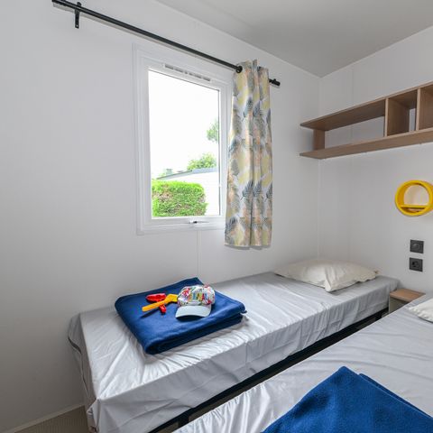 Stacaravan 4 personen - Confort+ - 24m² - 2 kamers