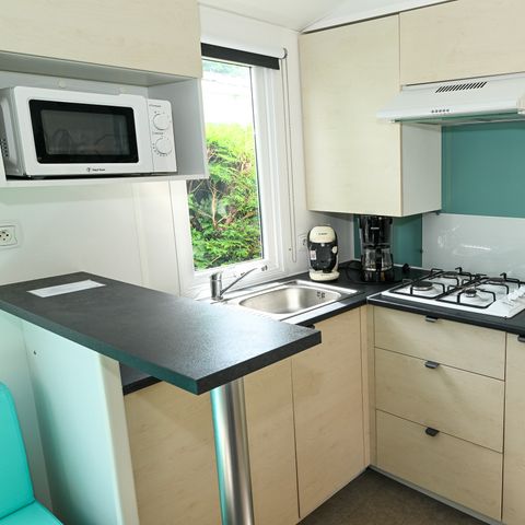 Stacaravan 6 personen - Confort+ - 33m² - 3 kamers