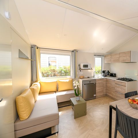 Stacaravan 6 personen - Privilège - 34m² - 3 kamers