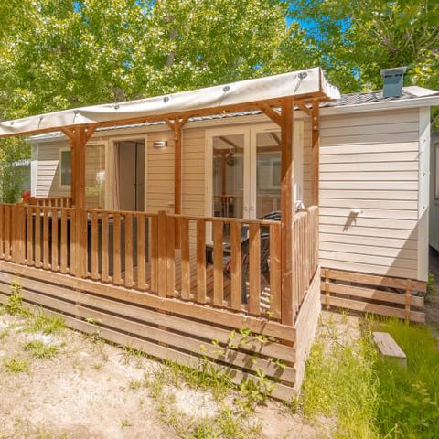 Stacaravan 6 personen - Mobile-home | Premium | 3 slaapkamers | 6 pers. | Verhoogd terras | Airconditioning.