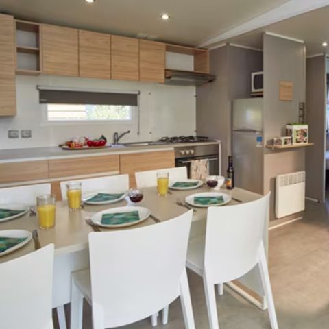 Stacaravan 6 personen - Stacaravan | Premium | 3 slaapkamers | 6 pers. | Verhoogd terras