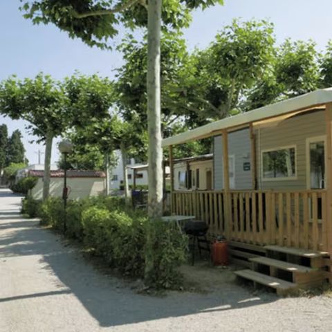 Stacaravan 6 personen - Stacaravan | Premium | 3 slaapkamers | 6 pers. | Verhoogd terras