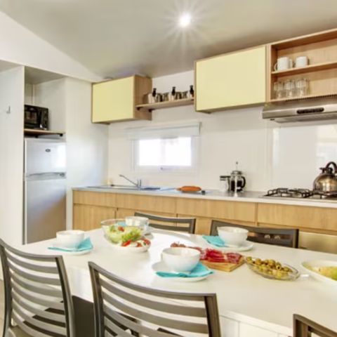 Stacaravan 6 personen - Stacaravan | Premium | 3 slaapkamers | 6 pers. | Verhoogd terras