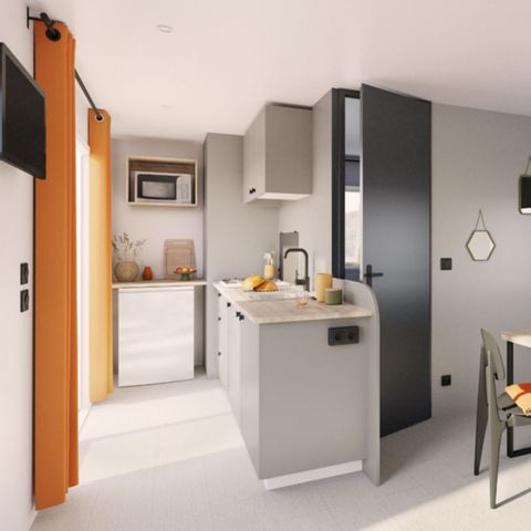 Stacaravan 7 personen - Stacaravan Evasion 7 personen 2 kamers 28m² - Stacaravan voor 7 personen