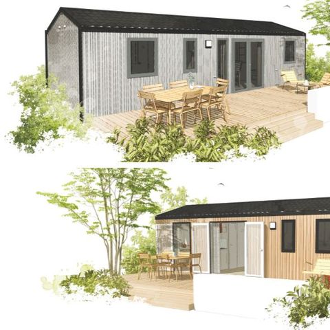 Stacaravan 8 personen - 8 persoons 3 slaapkamer 33m² stacaravan vrije tijd