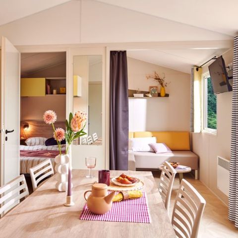 Stacaravan 8 personen - 8 persoons 3 slaapkamer 33m² stacaravan vrije tijd