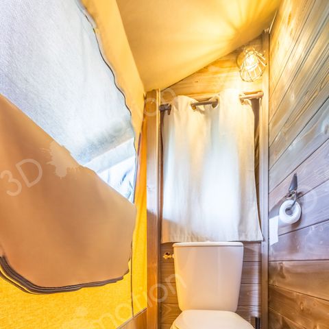 Lodge 5 personen - Tente Ecolodge Premium 34m² - 2 kamers - overdekt terras