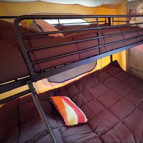 Lodge 5 personen - Tente Ecolodge Premium 34m² - 2 kamers - overdekt terras