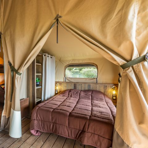 Lodge 5 personen - Tente Ecolodge Premium 34m² - 2 kamers - overdekt terras
