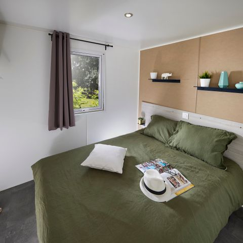 Stacaravan 4 personen - Premium 33m² - 2 kamers - overdekt terras