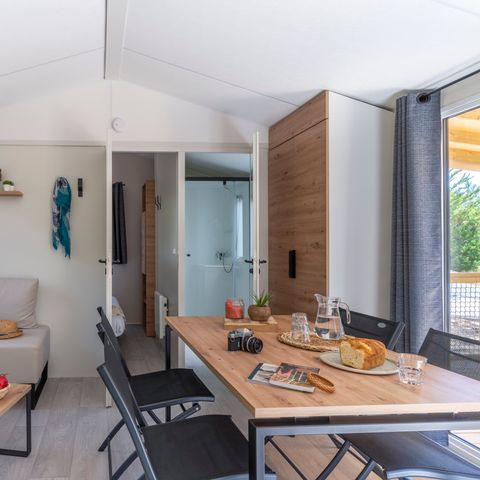 Stacaravan 4 personen - Cottage Privilège TV LV - 2 slaapkamers - 4 slaapplaatsen
