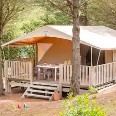 Safaritent 6 personen - Tent 5p 2ch ** (in het Frans)