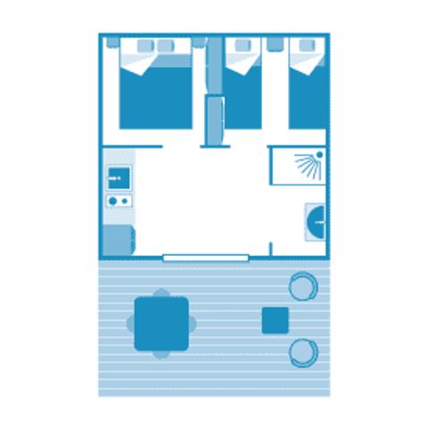 Safaritent 4 personen - Lodge 4p 2ch ***