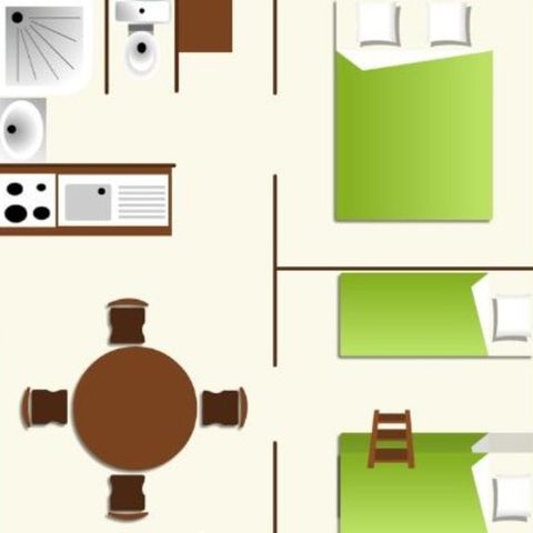 Bungalowtent 5 personen - 25m² Bengaalse bungalowtent