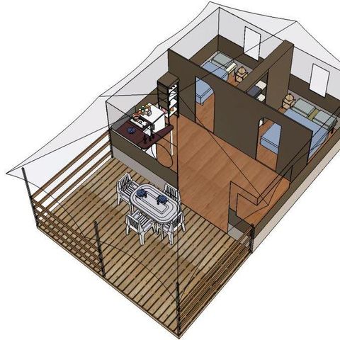 Tent 5 personen - FREEFLOWER COMFORT LODGE