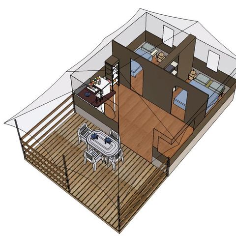 Tent 5 personen - FREELODGE