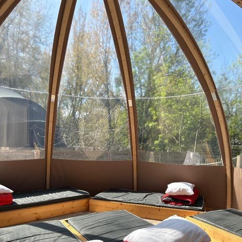 UNIEKE ACCOMMODATIE 8 personen - Transparante luchtbel - Geen sanitaire voorzieningen