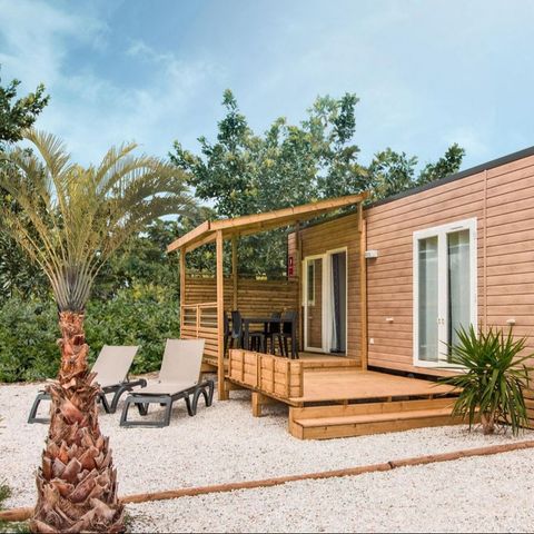 Stacaravan 4 personen - Prestige 33m² - 2 kamers