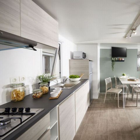 Stacaravan 6 personen - Comfort stacaravan voor 6 personen 2 kamers 35m² - stacaravan