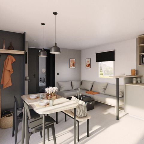 Stacaravan 6 personen - 3 slaapkamers 2 badkamers