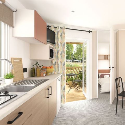 Stacaravan 5 personen - Stacaravan Evasion 5 personen 2 kamers 23m² - Stacaravan voor 5 personen